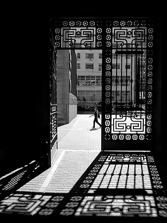 An open door