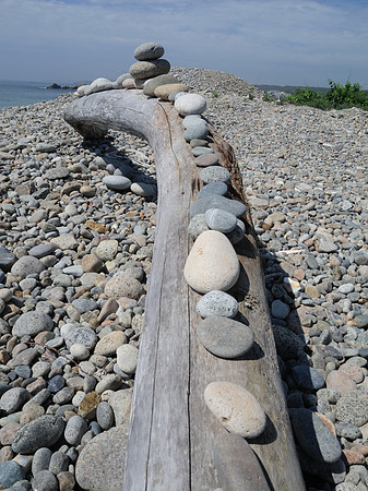 Rocks in a line